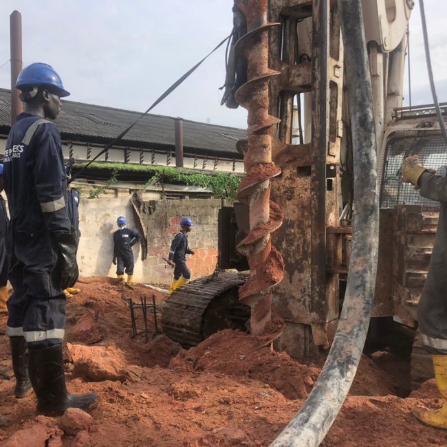 CFA Piling Contractor Lagos | Installation of CFA Piles in Victoria Island