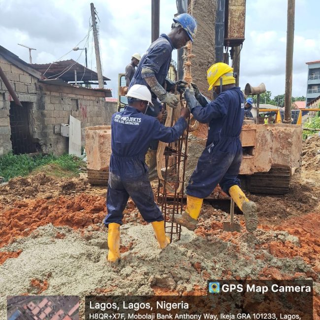 CFA Piling Contractor Lagos | Installation of CFA Piles in Victoria Island