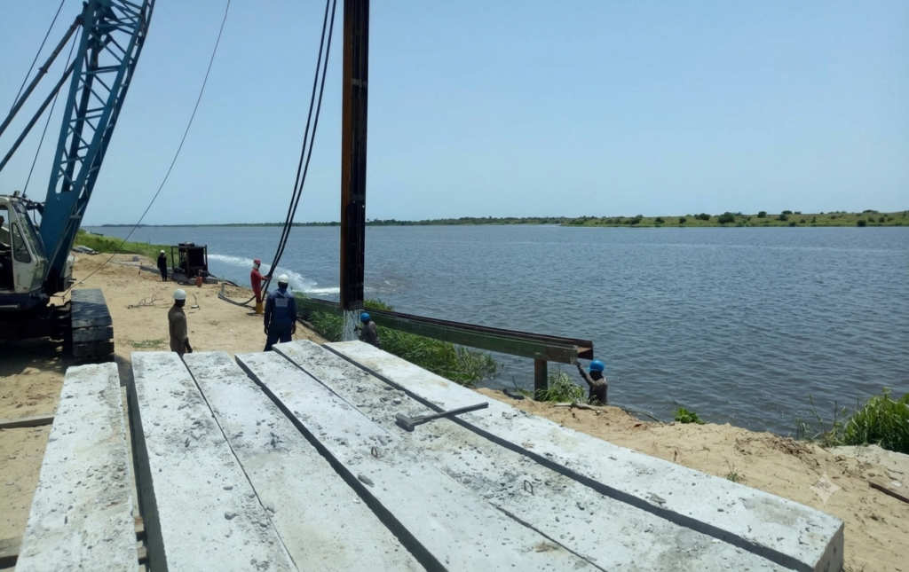 Shoreline protection project by EPC engineering company in Nigeria preventing coastal erosion
